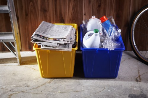 Cluttered room before a house clearance service in London