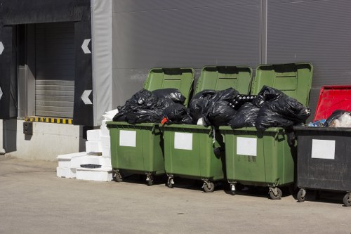 Garden waste and debris collected during a London clearance service