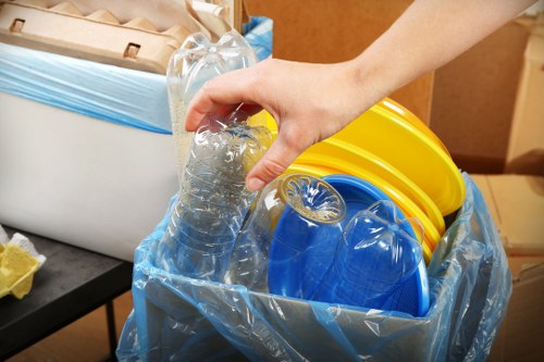 Commercial garbage collection and recycling operations in London