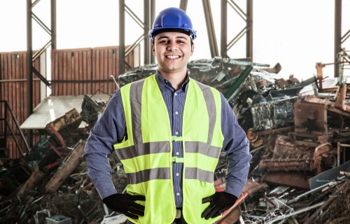 Team handling mixed waste collection in London